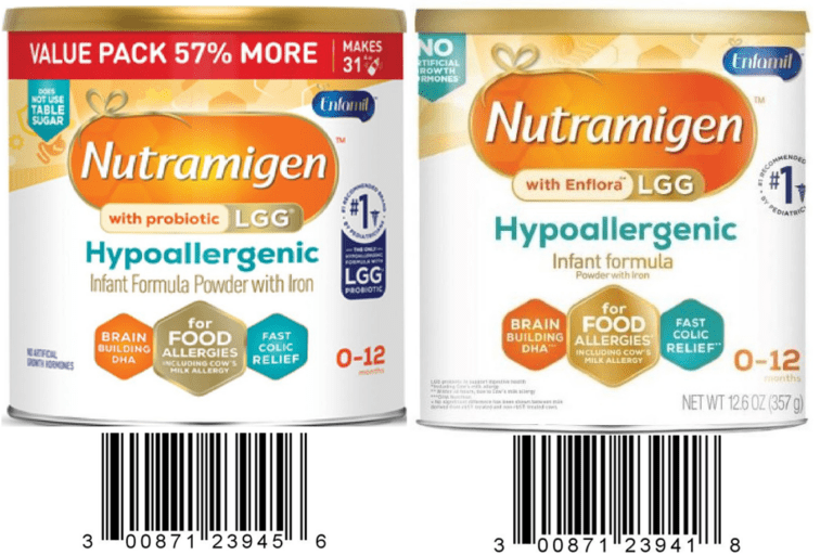 Voluntary Recall of Nutramigen Hypoallergenic Infant Formula Lake